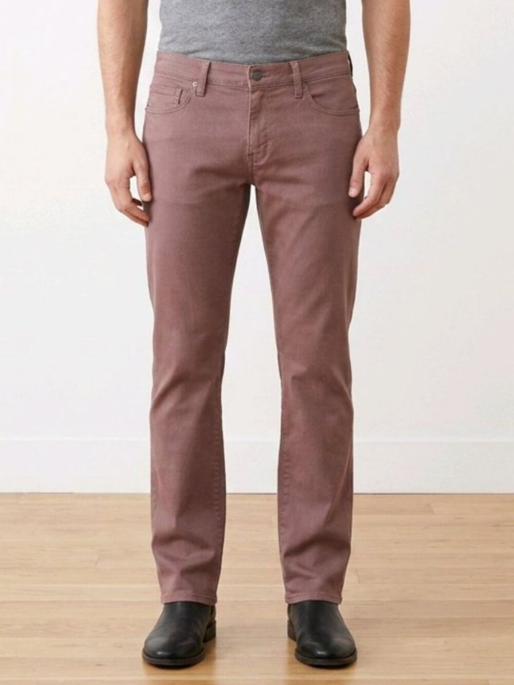 PAIGE Men's Size 29" x 33" Federal Dusty Fig Color Five Pocket Chinos